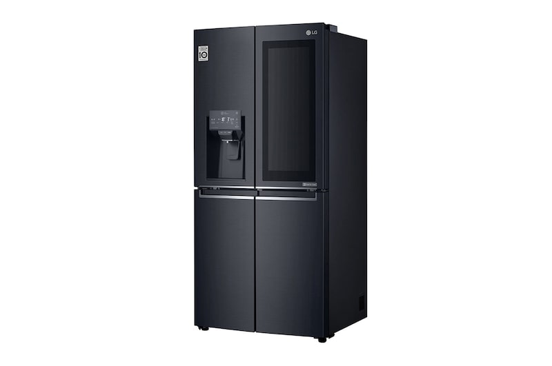 LG 508L Slim French Door Fridge, with InstaView Door-In-Door®, in Matte Black Finish, GF-V570MBL