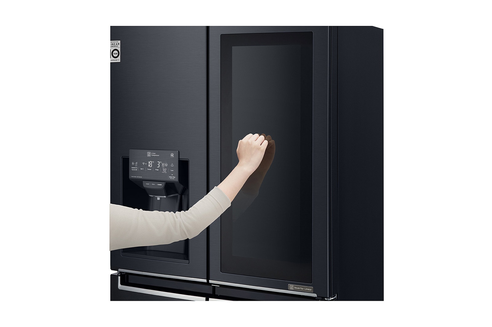 LG 508L Slim French Door Fridge with InstaView®, GF-V570MBLC