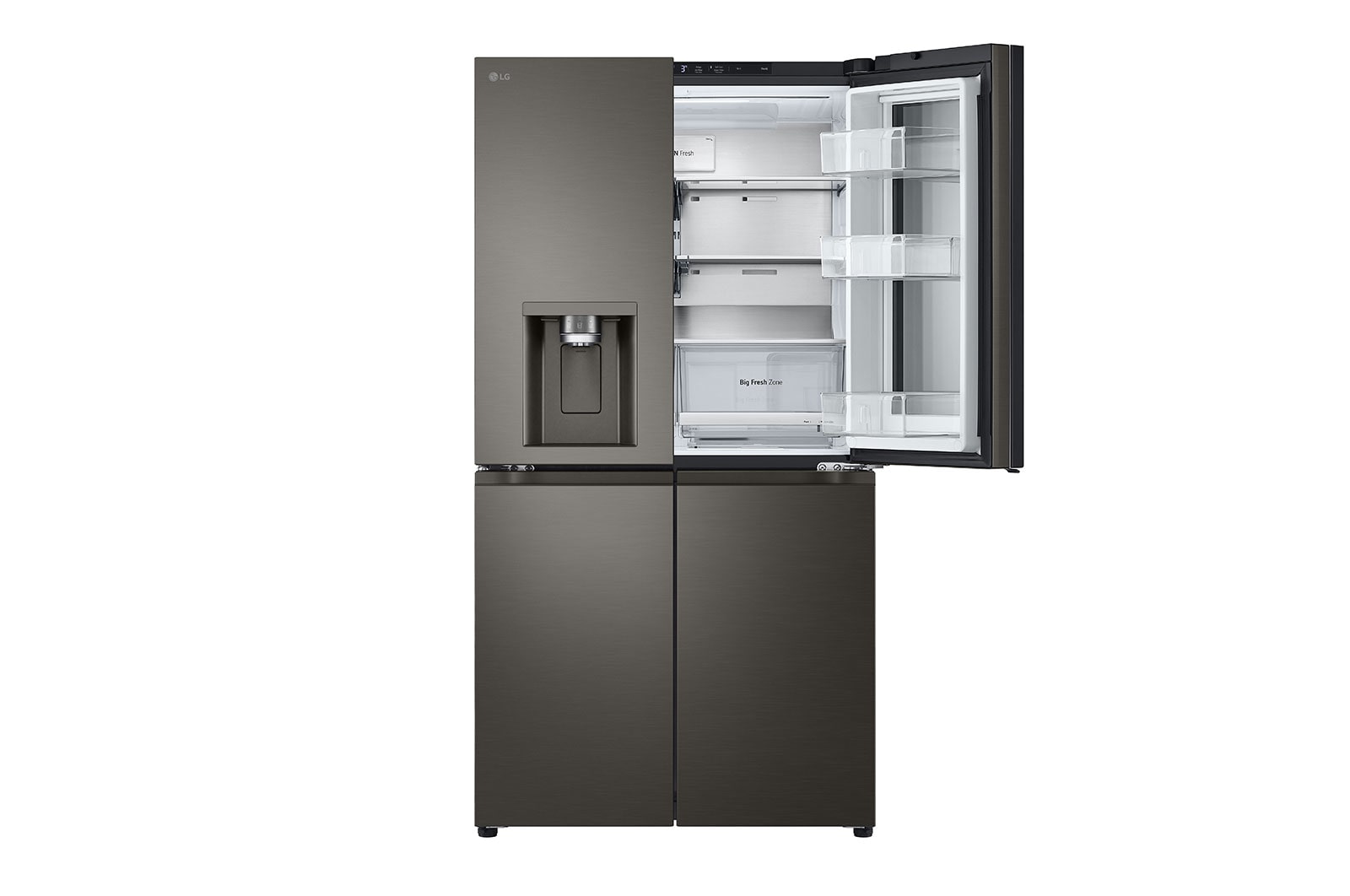 LG 642L French Door Fridge, with InstaView Door-In-Door®, in Black Stainless Finish, GF-V700BSLC