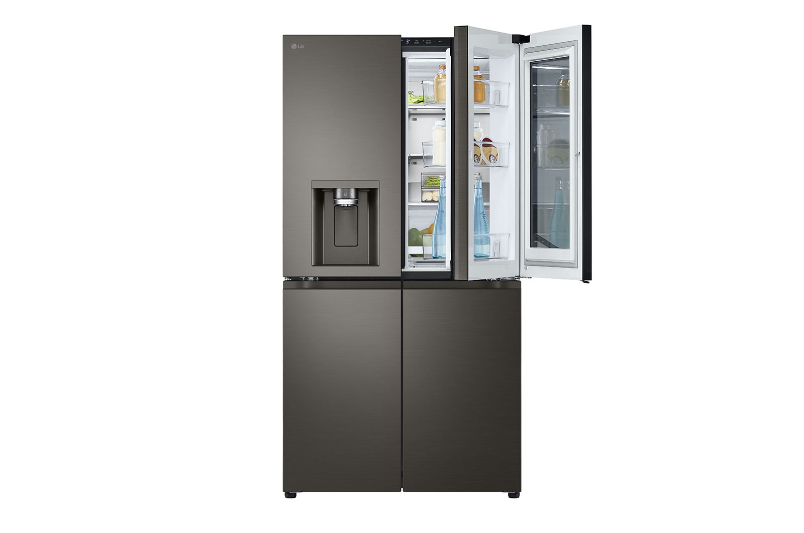 LG 642L French Door Fridge, with InstaView Door-In-Door®, in Black Stainless Finish, GF-V700BSLC