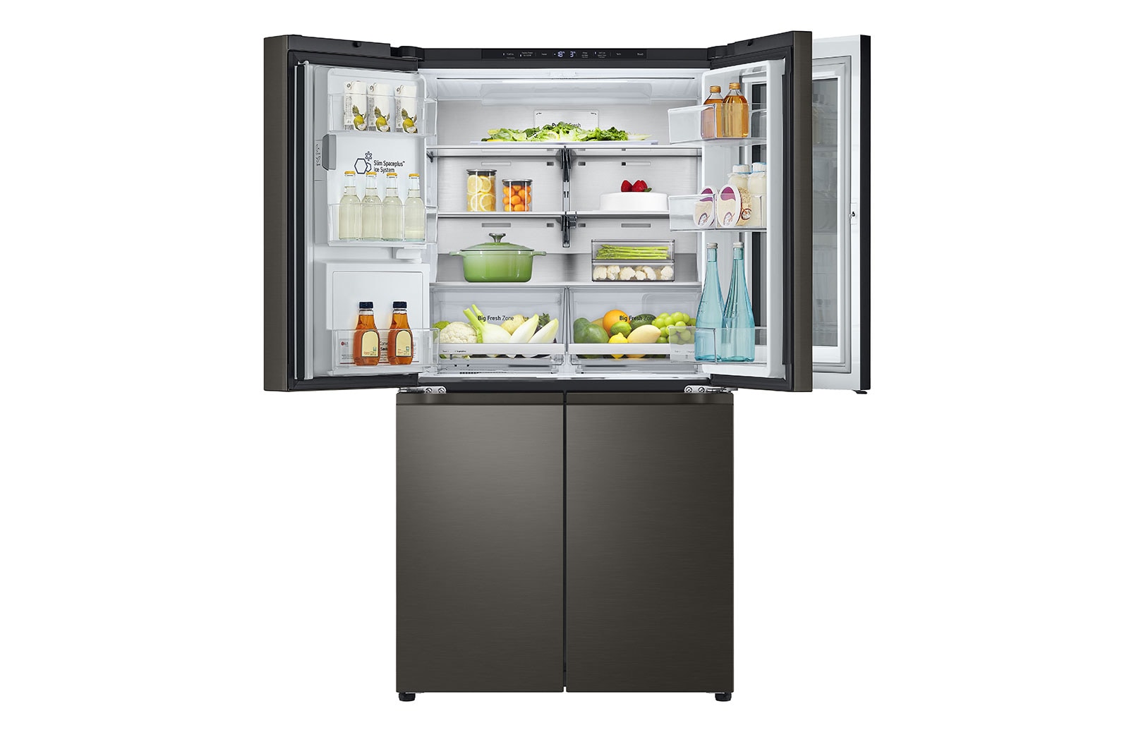 LG 642L French Door Fridge, with InstaView Door-In-Door®, in Black Stainless Finish, GF-V700BSLC