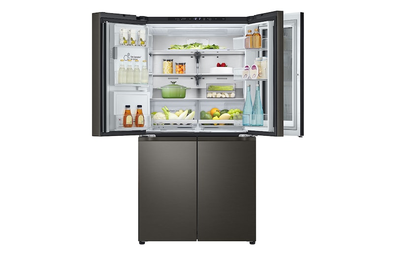 LG 642L French Door Fridge, with InstaView Door-In-Door®, in Black Stainless Finish, GF-V700BSLC