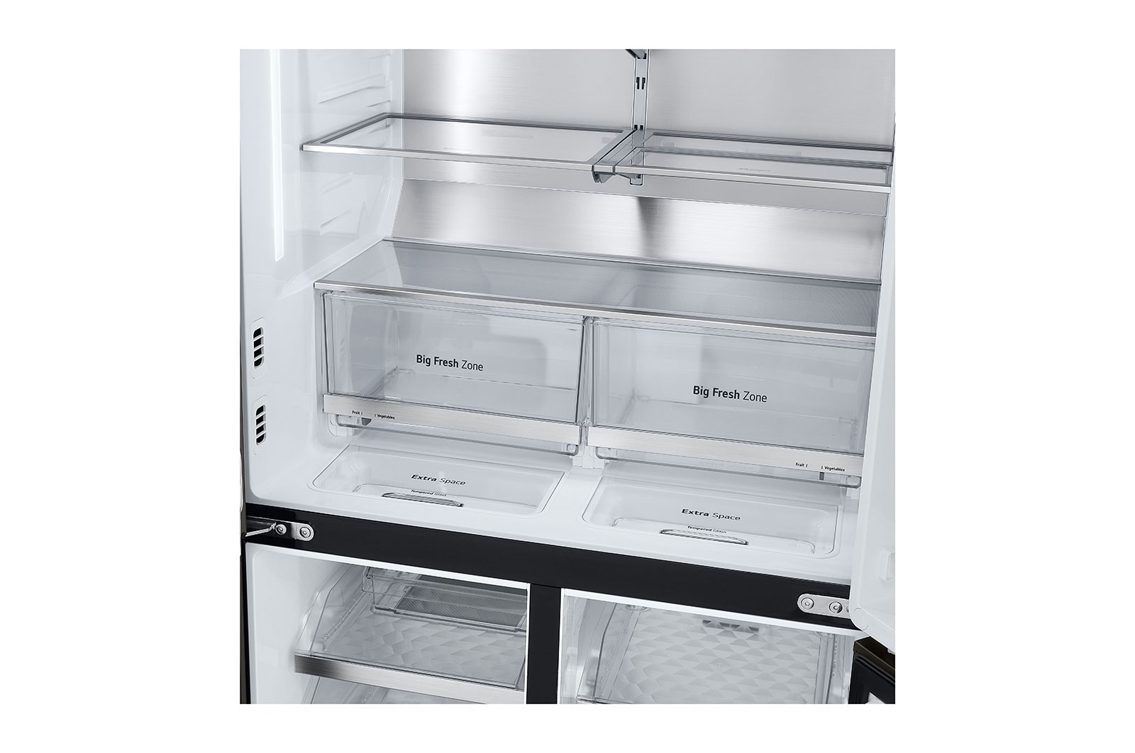 LG 642L French Door Fridge, with InstaView Door-In-Door®, in Black Stainless Finish, GF-V700BSLC