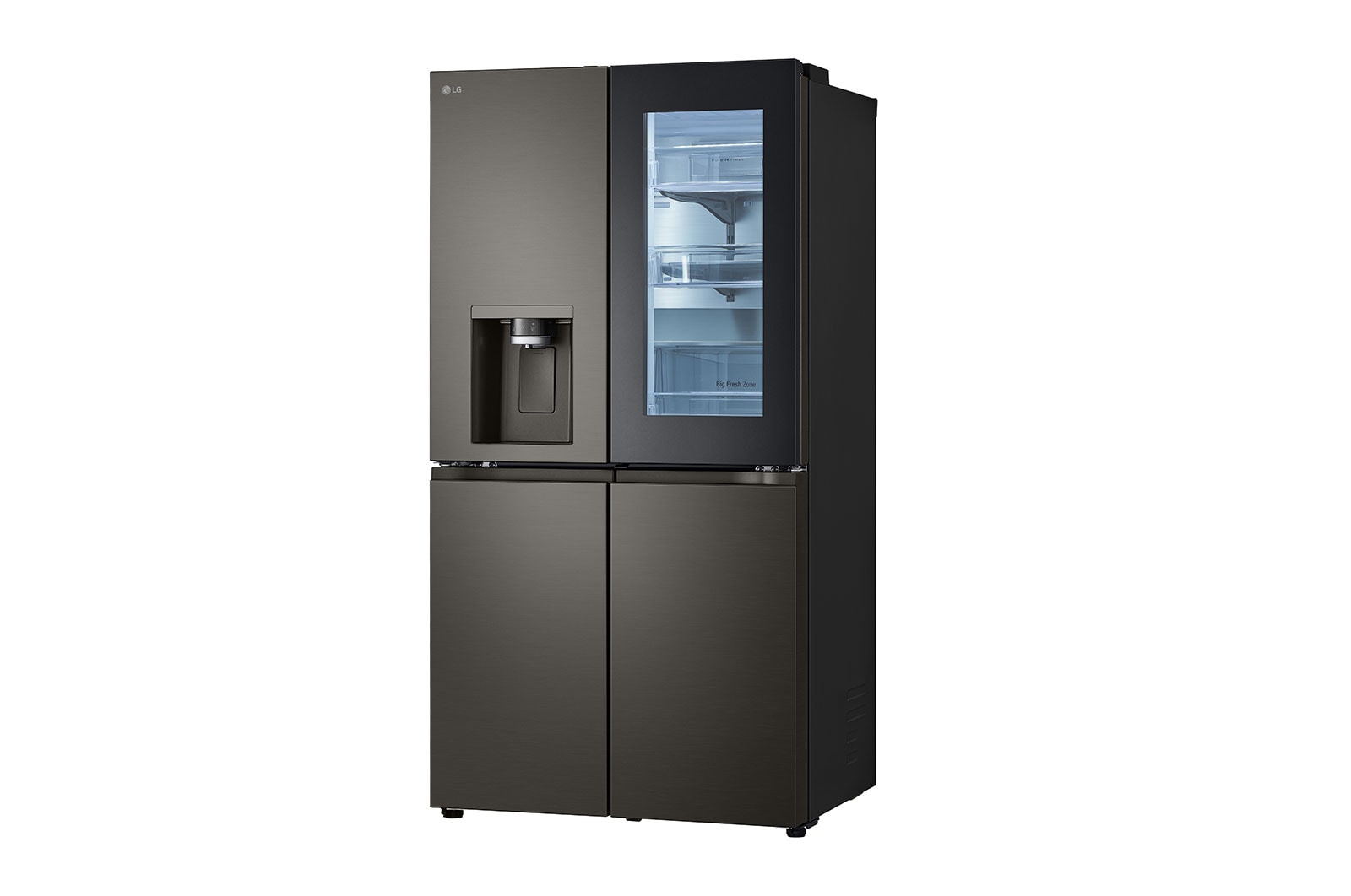 LG 642L French Door Fridge, with InstaView Door-In-Door®, in Black Stainless Finish, GF-V700BSLC