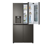 LG 642L French Door Fridge, with InstaView Door-In-Door®, in Black Stainless Finish, GF-V700BSLC
