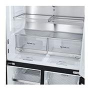 LG 642L French Door Fridge, with InstaView Door-In-Door®, in Black Stainless Finish, GF-V700BSLC