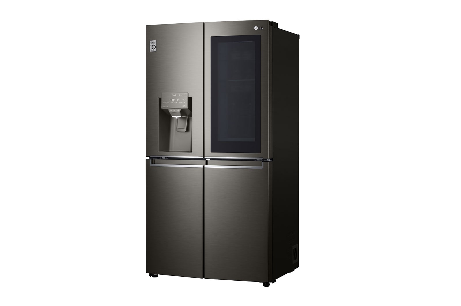 LG 637L French Door Fridge, with InstaView Door-In-Door®, in Black Stainless Finish, GF-V706BSL