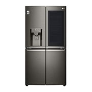 LG 637L French Door Fridge, with InstaView Door-In-Door®, in Black Stainless Finish, GF-V706BSL