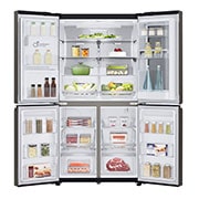 LG 637L French Door Fridge, with InstaView Door-In-Door®, in Black Stainless Finish, GF-V706BSL