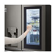 LG 637L French Door Fridge, with InstaView Door-In-Door®, in Black Stainless Finish, GF-V706BSL
