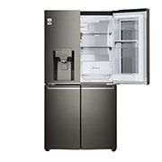 LG 637L French Door Fridge, with InstaView Door-In-Door®, in Black Stainless Finish, GF-V706BSL