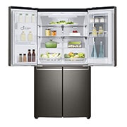 LG 637L French Door Fridge, with InstaView Door-In-Door®, in Black Stainless Finish, GF-V706BSL