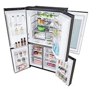 LG 637L French Door Fridge, with InstaView Door-In-Door®, in Black Stainless Finish, GF-V706BSL