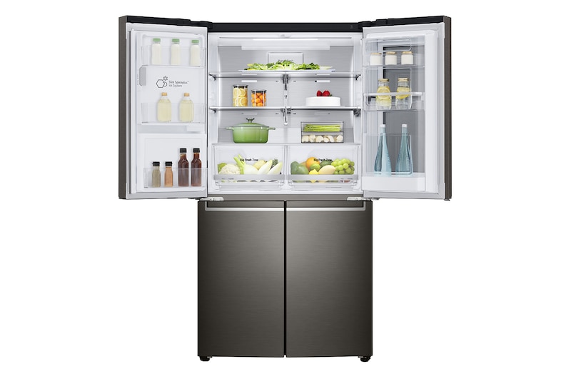 LG 637L French Door Fridge in Black Stainless Finish, GF-V706BSLC