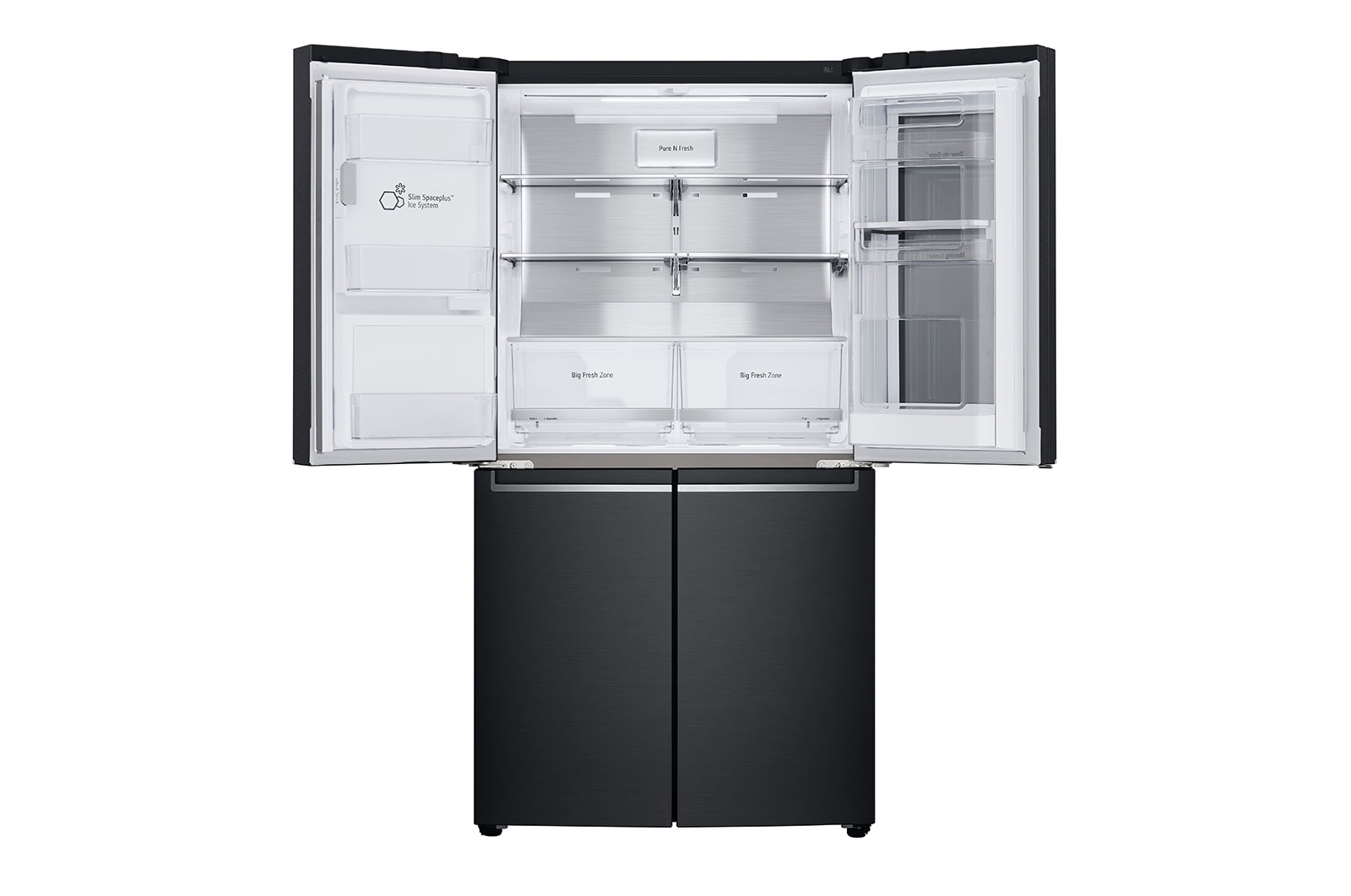 LG 637L French Door Fridge, with InstaView Door-In-Door®, in Matte Black finish, GF-V706MBL