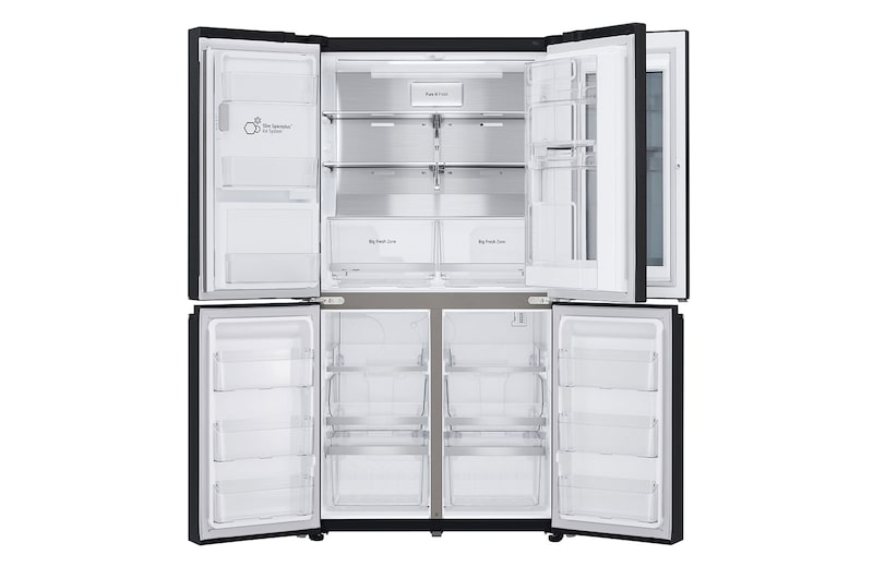 LG 637L French Door Fridge, with InstaView Door-In-Door®, in Matte Black finish, GF-V706MBL