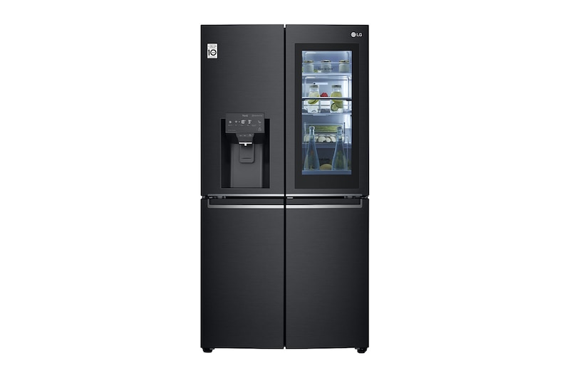 LG 637L French Door Fridge, with InstaView Door-In-Door®, in Matte Black finish, GF-V706MBL