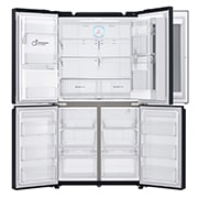 LG 708L French Door Fridge, with InstaView Door-in-Door®, in Matte Black Stainless Steel, GF-V708MBSL