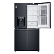 LG 708L French Door Fridge, with InstaView Door-in-Door®, in Matte Black Stainless Steel, GF-V708MBSL