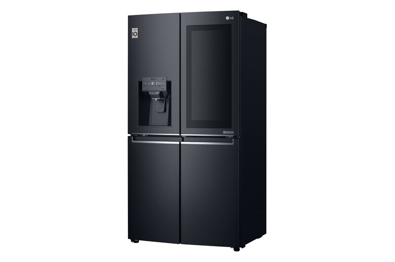 LG 708L French Door Fridge, with InstaView Door-in-Door®, in Matte Black Stainless Steel, GF-V708MBSL