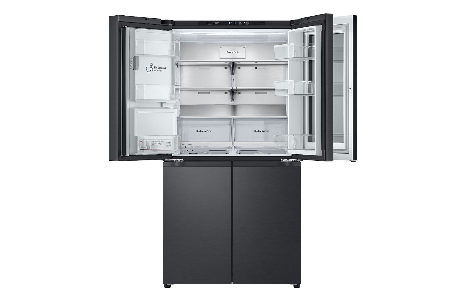 LG 847L French Door Fridge in Matte Black Finish, GF-V900MBLC