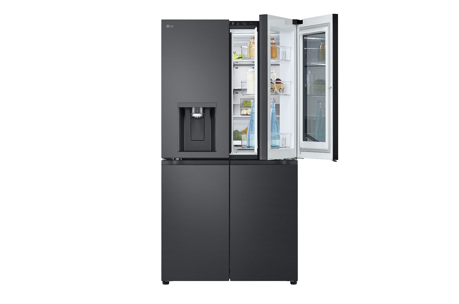 LG 847L French Door Fridge in Matte Black Finish, GF-V900MBLC