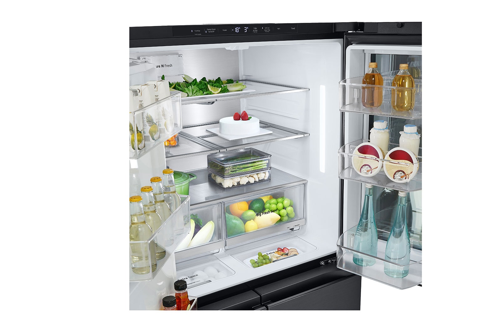 LG 847L French Door Fridge in Matte Black Finish, GF-V900MBLC
