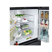 LG 847L French Door Fridge in Matte Black Finish, GF-V900MBLC