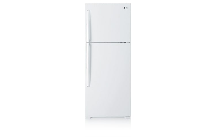 Front view of 315L White Top Mount Fridge GN-315FW