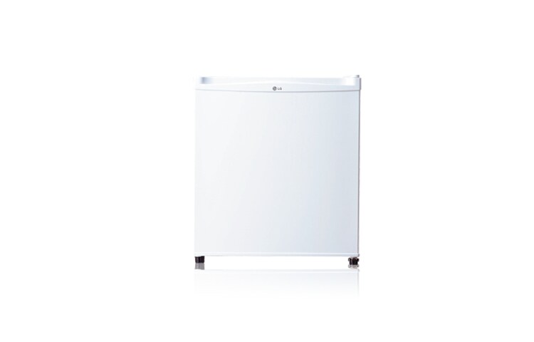 Front view of 48L White Rounded-edge Door Design Bar Fridge GR-051SW