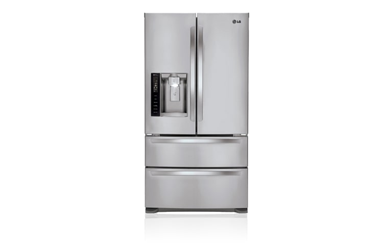Front view of 610L 4 Door French Refrigerator with Slim Indoor Ice &amp; Water GR-L219CSL