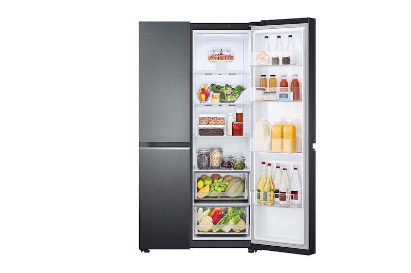 LG 655L Side by Side Fridge - Matte Black Finish, GS-B655MBL