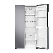 LG 626L Flat Door Side by Side Fridge, in Dark Graphite Finish, GS-B680DSLE