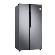 LG 626L Flat Door Side by Side Fridge, in Dark Graphite Finish, GS-B680DSLE