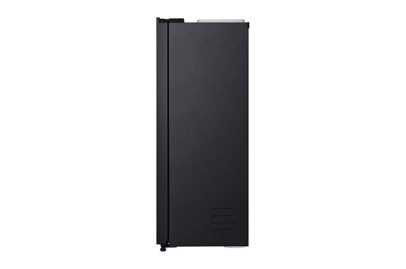 LG 626L Flat Door Side by Side Fridge, in Matte Black Finish, GS-B680MBL