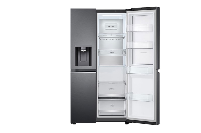 LG 635L Side by Side Fridge with Craft Ice™, GS-D635MBLC