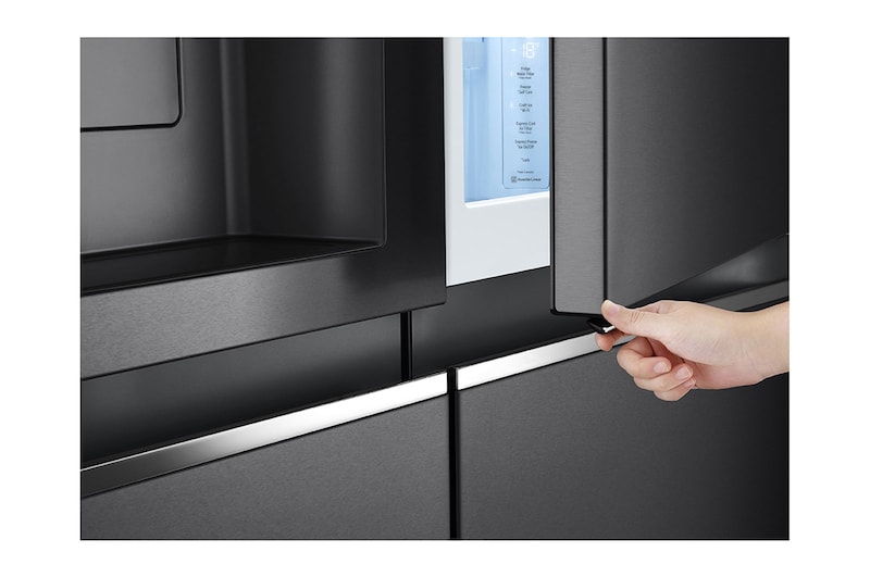 LG 635L Side by Side Fridge with Craft Ice™, GS-D635MBLC
