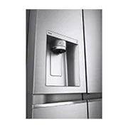 LG 635L Side by Side Fridge in Stainless Finish, GS-D635PLC