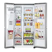 LG 635L Side by Side Fridge in Stainless Finish, GS-D635PLC