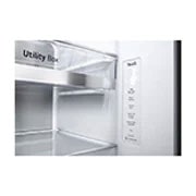 LG 635L Side by Side Fridge in Stainless Finish, GS-D635PLC