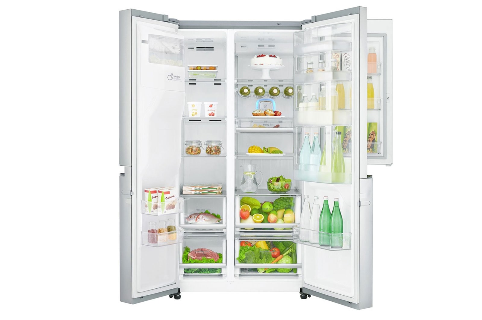 LG 625L Side by Side Fridge with Door-in-Door®, GS-D665PL