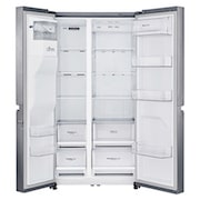 LG 625L Side by Side Fridge with Plumbed Ice & Water Dispenser, GS-L668PL