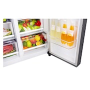 LG 625L Side by Side Fridge with Plumbed Ice & Water Dispenser, GS-L668PL