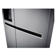 LG 625L Side by Side Fridge with Plumbed Ice & Water Dispenser, GS-L668PL