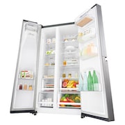 LG 625L Side by Side Fridge with Plumbed Ice & Water Dispenser, GS-L668PL