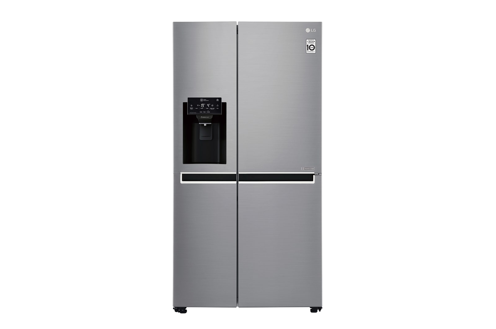 Front view of 625L Side by Side Fridge with Plumbed Ice &amp; Water Dispenser GS-L668PL