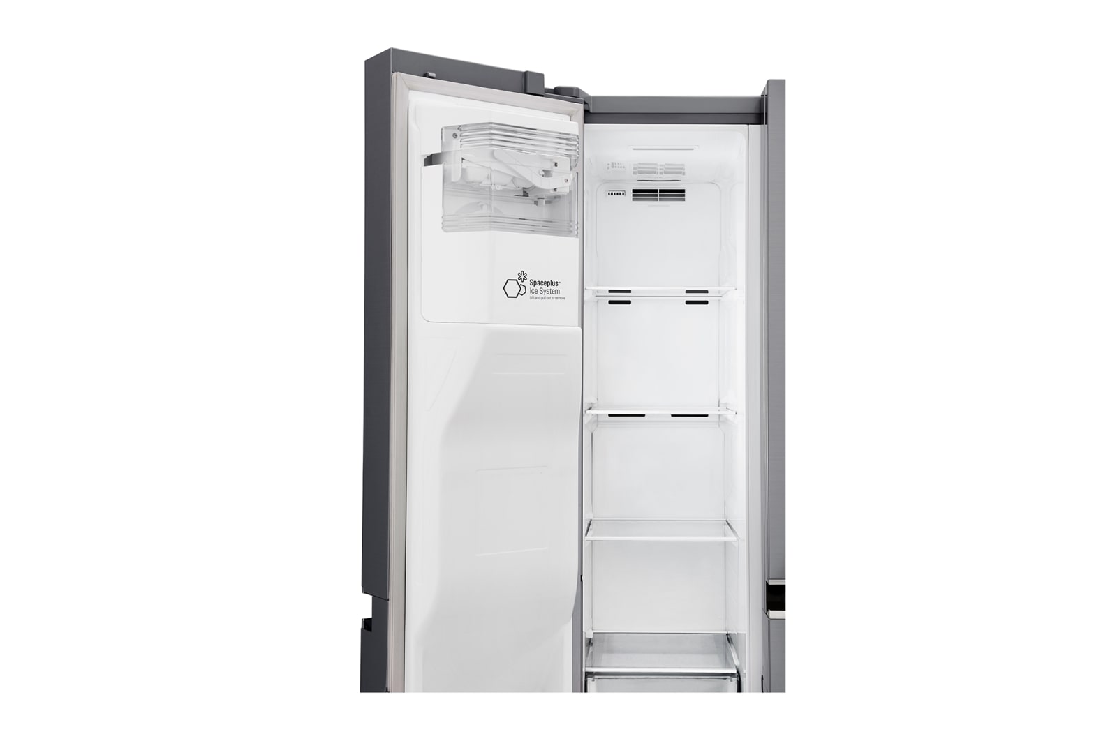 LG 625L Side by Side Fridge with Plumbed Ice & Water Dispenser, GS-L668PL