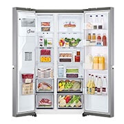 LG 635L Side by Side Fridge in Stainless Finish, GS-N635PL