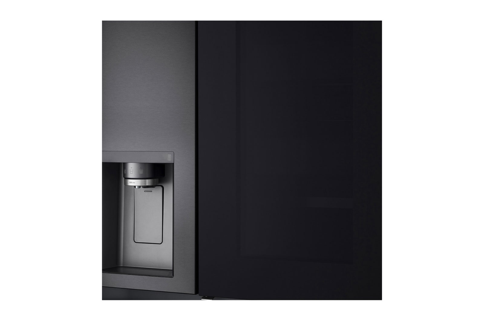 LG 635L Side by Side Fridge with InstaView®, GS-V635MBLC