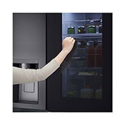 LG 635L Side by Side Fridge with InstaView®, GS-V635MBLC